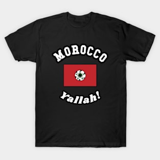 ⚽ Morocco Football, علم المغرب Moroccan Flag, Team Spirit T-Shirt